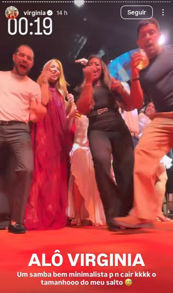 Virginia e convidados no evento de Margareth (Foto: Instagram)