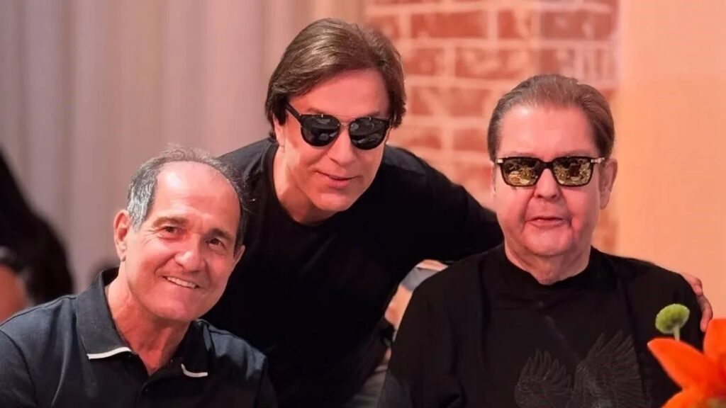 Muricy Ramalho, Tom Cavalcante e Faustão (Foto: Instagram)