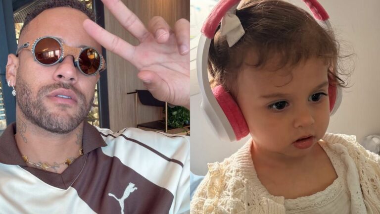 Neymar e filha (Foto: Instagram)