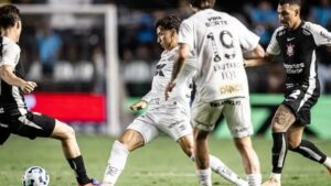 Santos e Corinthians (Foto: Raul Baretta/ Santos FC)