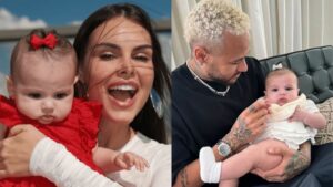 Amanda Kimberlly e filha com Neymar (Foto: Instagram)