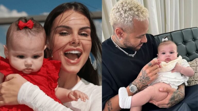 Amanda Kimberlly e filha com Neymar (Foto: Instagram)