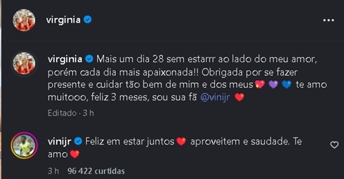 Vini Jr. e Virginia Fonseca (Foto: Instagram)