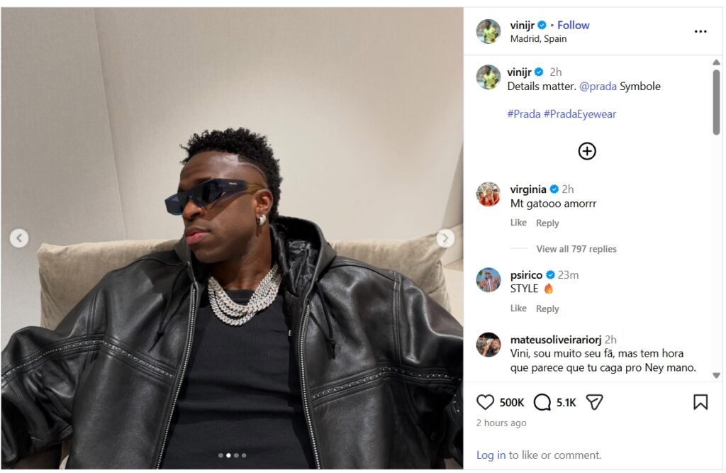 Vini Jr. (Foto: Instagram)