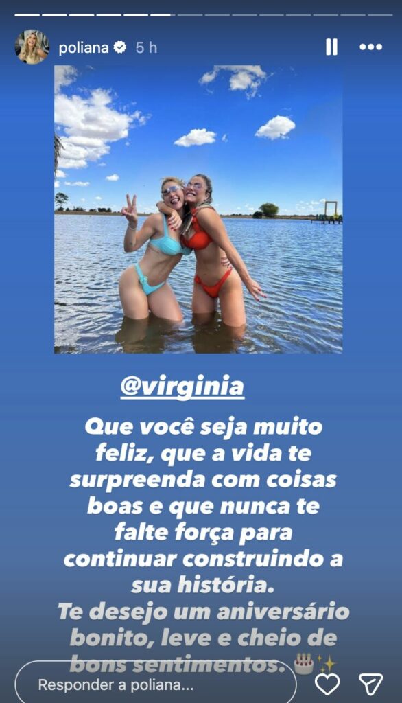 Mensagem de Poliana Rocha (Foto: Instagram)