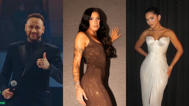 Neymar, Ana Castela e Mileide Mihaile (Foto: Instagram)