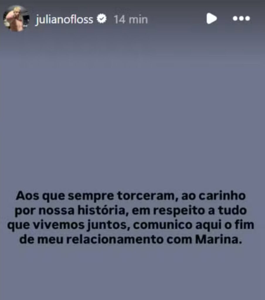 Juliano Floss no Instagram