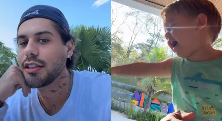 Zé Felipe e filho (Foto: Instagram)