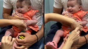 A pequena Maria Tereza, de quatro meses (Foto: Tiktok)